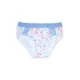 Baumwollmädchenunterhose - Baumwolljersey - Flamingo - weiß-hellblau - 116