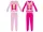 Barbie Winter dicke Baumwollpyjama für Mädchen - Flanell - Hellrosa - 122