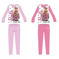 Barbie Baumwoll-Jersey-Kinderpyjama - Hellrosa - 104