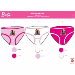   Barbie Mädchenunterhosen - 3-teiliges Baumwollunterhosen-Set