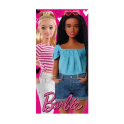 Barbie 100% Baumwoll-Strandhandtuch - 70x140 cm