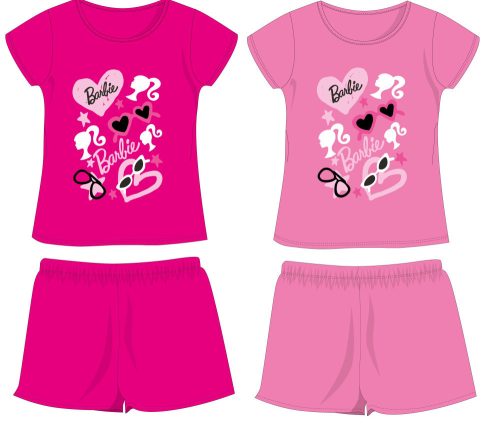 Barbie Baumwoll-Sommerensemble - T-Shirt-Shorts-Set - pink - 104
