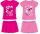 Barbie Baumwoll-Sommerensemble - T-Shirt-Shorts-Set - rosa - 134