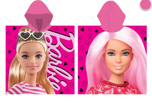 Barbie 100% Baumwollponcho - 55x110 cm