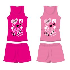 Barbie Baumwoll-Sommer-Set - T-Shirt-Shorts-Set - Pink - 110