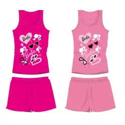 Barbie Baumwoll-Sommer-Set - T-Shirt-Shorts-Set - Pink - 122