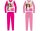 Barbie jersey pamut pizsama - pink - 104