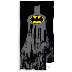   Batman Kinder-Strandtuch - 100% Baumwolle - 70x140 cm - Schwarz