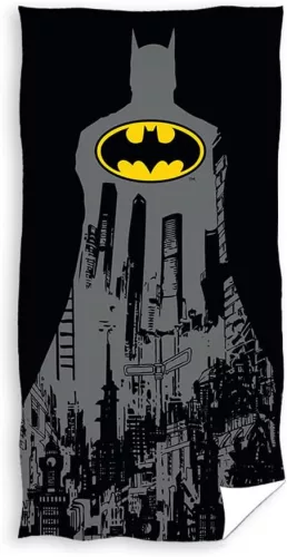 Batman Kinder-Strandtuch - 100% Baumwolle - 70x140 cm - Schwarz