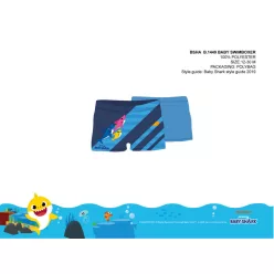 Baby Hai Baby Badehose Boxer für Jungen - hellblau - 92