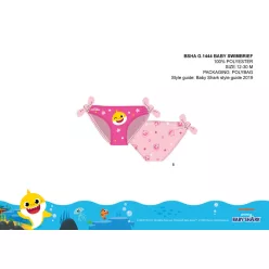   Baby Hai Baby Badeanzug Unterteil für Mädchen - hellrosa - 86