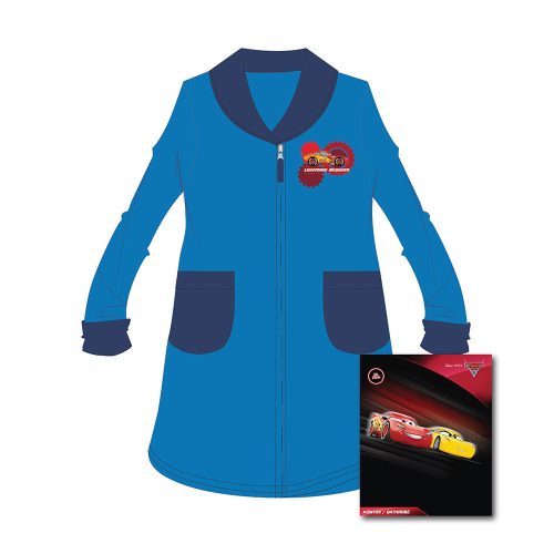 Kinderbademantel - Koralle - Cars - 98 - mittelblau