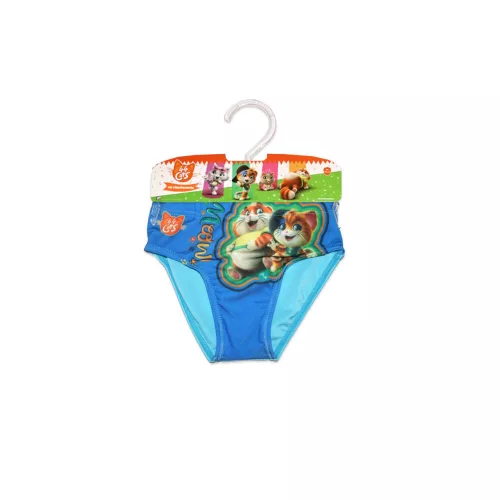 44 Schelmische Katze Badehose für Jungen - Hellblau - 110