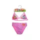 44 Verspielter Katzendruck Bikini für Mädchen - mit Dreieck-Oberteil - Rosa - 98