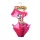 44 Verspielter Katzendruck Trikini für Mädchen - Pink - 104