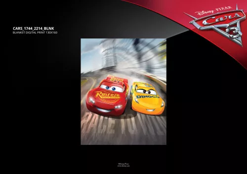 Disney Cars Fleece-Decke - 100 x 150 cm