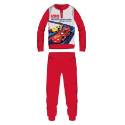   Disney Cars Winter-Baumwollkinderpyjama - Interlock-Pyjama - Racing Hero Aufdruck - rot - 110