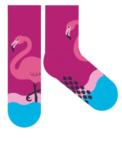 Flamingo rutschfeste Plüschnormale Socken für Kinder