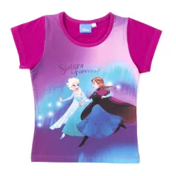 Frozen Mädchen Kurzarmshirt - Baumwollshirt - Bordeaux_104
