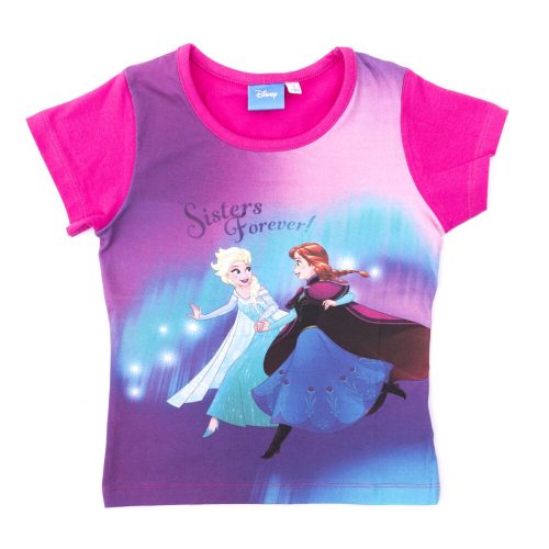 Frozen Mädchen Kurzarmshirt - Baumwollshirt - Pink_110