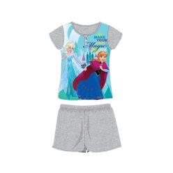   Sommer-Kurzarm-Kinder-Baumwollpyjama - Disney Die Eiskönigin - grau - 140
