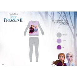   Winter Baumwoll-Interlock-Kinderpyjama - Disney Frozen - grau - 122