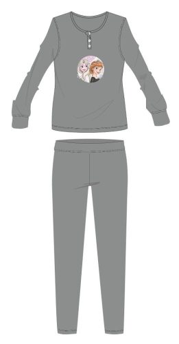 Disney Eiskönigin Flanell-Baumwoll-Pyjama - dickes Winter-Kinder-Pyjama - grau - 110