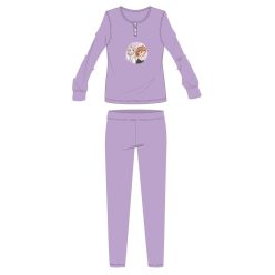  Disney Eiskönigin Flanell-Baumwoll-Pyjama - dickes Winter-Kinder-Pyjama - helllila - 128