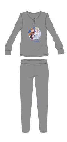 Disney Frozen Winter Cotton Children's Pyjama - Interlock Pyjama - Gray - 128
