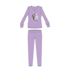   Disney Frozen Winter Cotton Children's Pyjama - Interlock Pyjama - Light Purple - 110