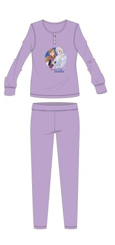 Disney Frozen Winter Cotton Children's Pyjama - Interlock Pyjama - Light Purple - 110