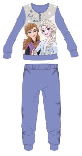Disney Eiskönigin Fleece-Pyjama - dickes Winter-Kinder-Pyjama