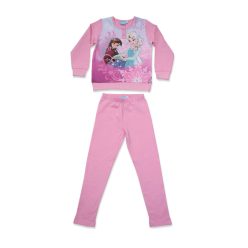   Winter-Flanell-Kinderpyjama - Die Eiskönigin - hellrosa - 140
