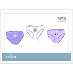   Disney Frozen Mädchenunterhosen - 3-teiliges Baumwollunterhosen-Set