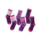 Kinder Baumwollsocken - 3 Paar - Die Eiskönigin - lila - 31-34