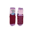 Rutschfeste Kindersocken - Die Eiskönigin - Vollplüsch - Elsa Muster - Bordeaux-Lila - 27-30
