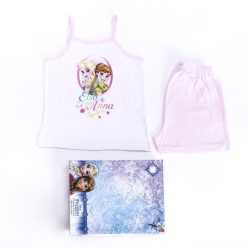   Eiskönigin Mädchen Baumwollpyjama - ärmelloser Pyjama - Sommer-Set - Hellrosa - 110