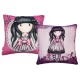 Gorjuss Kissen, Dekokissen - 40x40 cm - lila-rosa