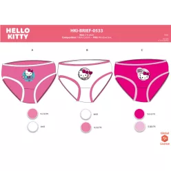 Hello Kitty Mädchenunterhose - 3er-Pack Baumwollunterhose