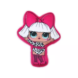  Wendbare LOL Puppe Spielkissen für Mädchen - Zwei-in-Eins Kissen - pink-hellblau