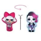 Wendbare LOL Puppe Spielkissen für Mädchen - Zwei-in-Eins Kissen - pink-hellblau