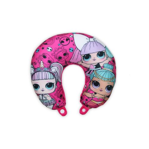 LOL Puppe Reisekissen für Mädchen - Nackenkissen - pink