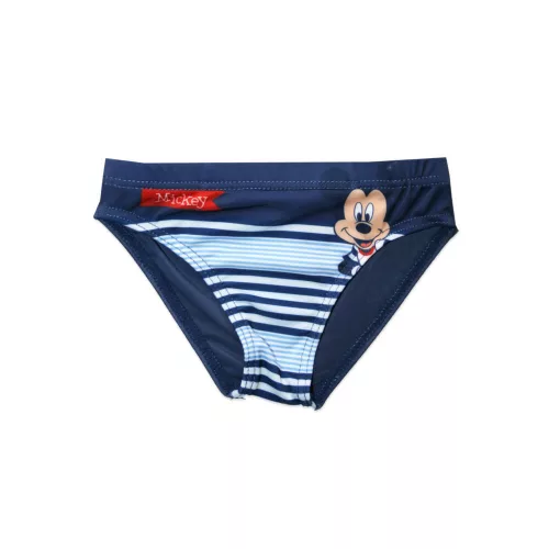 Baby Badeanzug für kleine Jungen - Mickey Maus - gestreift - dunkelblau - 92