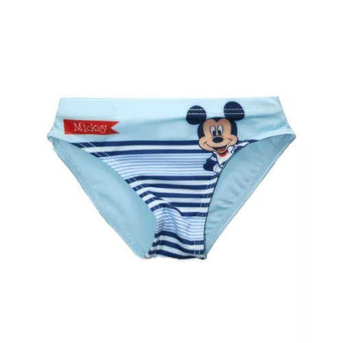 Baby Badeanzug für kleine Jungen - Mickey Maus - gestreift - hellblau - 80