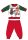 Disney Mickey Maus Winter dicke Weihnachtsbaby-Strampelanzug - Baumwollflanell-Strampelanzug - rot-grün - 92