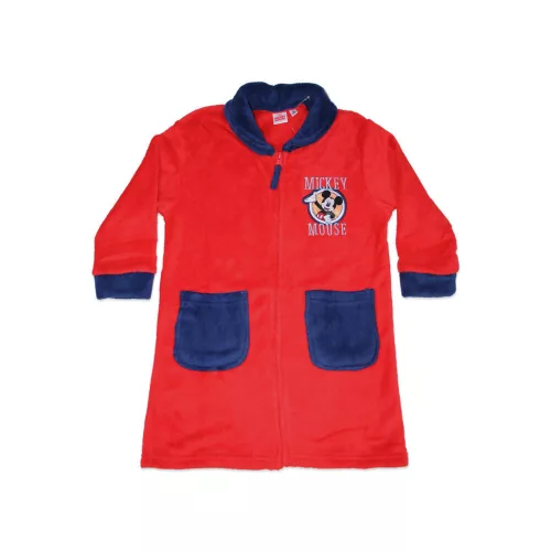 Kinder Bademantel - Coral - Mickey Maus - rot - 116