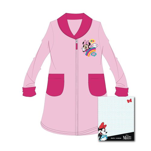Kinderbademantel - Koralle - Minnie Maus - 98 - hellrosa