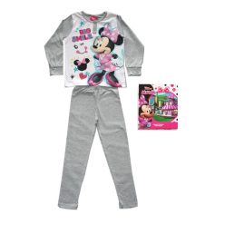   Langer dünner Baumwoll-Kinderpyjama - Minnie Maus - Jersey - grau - 98