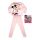 Langer dünner Baumwoll-Kinderpyjama - Minnie Maus mit Schmetterlingen - Jersey - hellrosa - 98