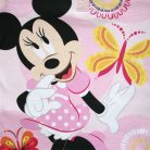 Langer dünner Baumwoll-Kinderpyjama - Minnie Maus mit Schmetterlingen - Jersey - hellrosa - 98